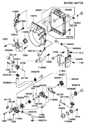 Page D Diagram and Parts List for FD501D AS03 Kawasaki Engine