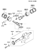 Part Location Diagram of 13008-2060 Kawasaki Ring-Set-Piston