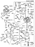 Part Location Diagram of 11060-2076 Kawasaki Gasket-intake Pipe