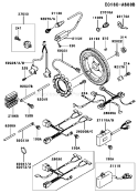 Part Location Diagram of 59031-2121 Kawasaki Coil-Charging