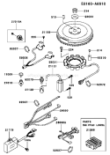 Page F Diagram and Parts List for FD501V ES05 Kawasaki Engine