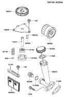 Page H Diagram and Parts List for FD501V ES05 Kawasaki Engine