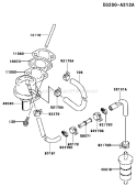 Page G Diagram and Parts List for FD590V AS07 Kawasaki Engine