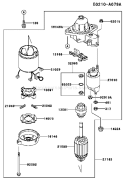 Page K Diagram and Parts List for FD590V BS05 Kawasaki Engine