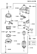 Page K Diagram and Parts List for FD590V CS06 Kawasaki Engine