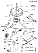 Part Location Diagram of 260302255 Kawasaki Harness
