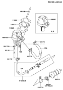 Page G Diagram and Parts List for FD590V CS06 Kawasaki Engine