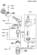 Part Location Diagram of 13008-6016 Kawasaki Ring-Set-Piston