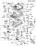 Part Location Diagram of 11046-2010-9H Kawasaki Bracket