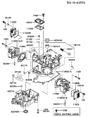 Part Location Diagram of 49015-6100 Kawasaki Cover-Crankcase