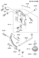 Part Location Diagram of 49110-2073 Kawasaki Governor-asm