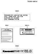 Page H Diagram and Parts List for FD611V AS00 Kawasaki Engine