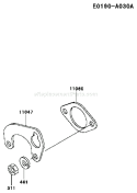 Page A Diagram and Parts List for FD620D AS14 Kawasaki Engine