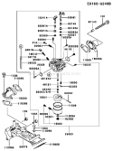 Page B Diagram and Parts List for FD620D AS14 Kawasaki Engine