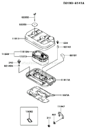 Page A Diagram and Parts List for FD620D BS15 Kawasaki Engine