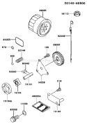 Page H Diagram and Parts List for FD620D BS15 Kawasaki Engine