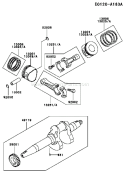 Page J Diagram and Parts List for FD620D AS23 Kawasaki Engine