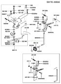 Part Location Diagram of 39003-2102 Kawasaki Arm-Pivot