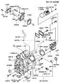 Page E Diagram and Parts List for FD620D CS16 Kawasaki Engine