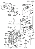 Page E Diagram and Parts List for FD620D DS12 Kawasaki Engine