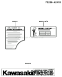 Page H Diagram and Parts List for FD620D DS12 Kawasaki Engine