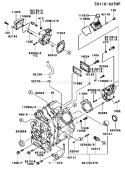 Page E Diagram and Parts List for FD620D CS13 Kawasaki Engine