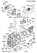 Page E Diagram and Parts List for FD620D FS17 Kawasaki Engine