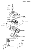 Page A Diagram and Parts List for FD620D GS13 Kawasaki Engine