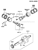 Page J Diagram and Parts List for FD620D GS13 Kawasaki Engine