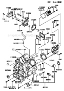 Page E Diagram and Parts List for FD620D GS13 Kawasaki Engine