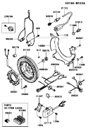 Page F Diagram and Parts List for FD620D GS13 Kawasaki Engine