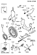 Page F Diagram and Parts List for FD620D KS12 Kawasaki Engine
