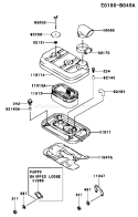 Part Location Diagram of 11011-2259 Kawasaki Case-Air Filter