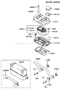 Page A Diagram and Parts List for FD661D AS07 Kawasaki Engine