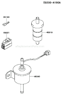 Page G Diagram and Parts List for FD620D BS15 Kawasaki Engine
