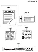 Page H Diagram and Parts List for FD661D BS00 Kawasaki Engine