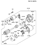 Page J Diagram and Parts List for FD661D AS06 Kawasaki Engine
