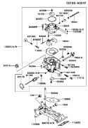 Page B Diagram and Parts List for FD661D CS01 Kawasaki Engine
