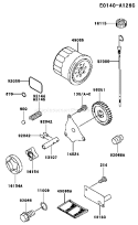 Page H Diagram and Parts List for FD661D CS03 Kawasaki Engine