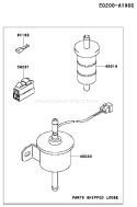 Page G Diagram and Parts List for FD661D ES02 Kawasaki Engine