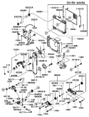 Part Location Diagram of 1105220739H Kawasaki Bracket-Radiator