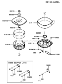Page A Diagram and Parts List for FD671D AS04 Kawasaki Engine