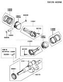 Part Location Diagram of 49119-2206 Kawasaki Crankshaft-Assy