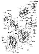 Part Location Diagram of 49015-6246 Kawasaki COVER-CRANKCASE