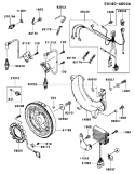 Part Location Diagram of 21066-2079 Kawasaki Regulator-Voltage