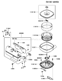 Part Location Diagram of 11013-2213 Kawasaki Element-air Filter