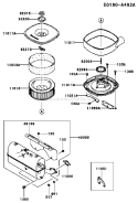Page A Diagram and Parts List for FD671D AS00 Kawasaki Engine
