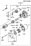 Page K Diagram and Parts List for FD711D BS00 Kawasaki Engine