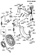 Page F Diagram and Parts List for FD711D BS00 Kawasaki Engine