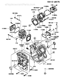 Page E Diagram and Parts List for FD711D CS00 Kawasaki Engine